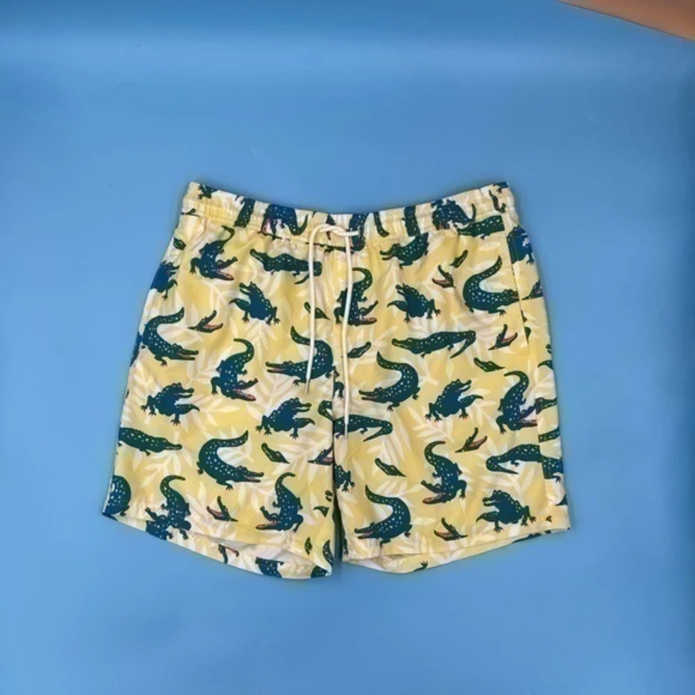 NWT - Alligator Print Swim Trunks
